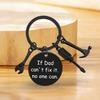 Father’S Day Gifts Keychain Unique Keychains for Christmas Men Anniversaries silver