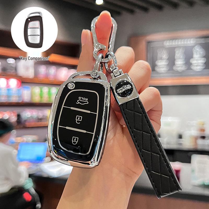 Modern Ix35, Elantra, Santa Fe, and Sonata Key Cover with Buckle