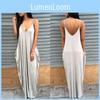 Plus Size Women's Boho Long Maxi Dress For Elegant Beach Holiday Parties