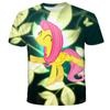 Summer Fashion Children Little Pony 3D Cartoon Oversized T-shirt Children Short Sleeves Tees Baby Kids Tops For Girls Clothes