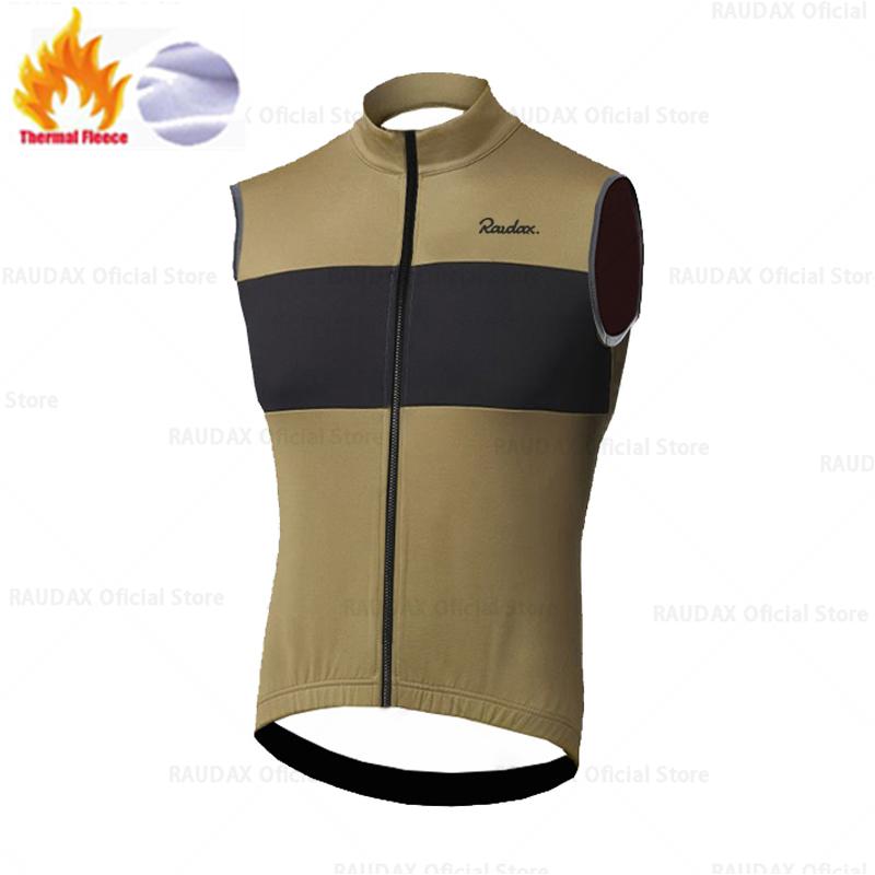 

Raudax Winter Thermal Fleece Cycling Vest Cycling Jackets Sleeveless Bicycle Warm Vests MTB Bike Tops Racing Gilet Ropa Ciclismo 4XL