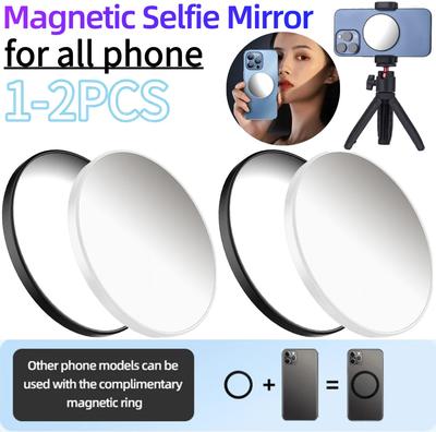 Magnetic Selfie Mirror for Back Camera Phone Reference Mirror Selfie Reflector Selfie Artifact for Apple Magsafe iPhone 15 14 13