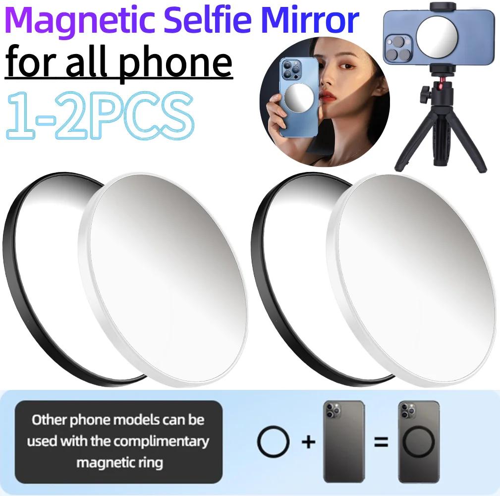 Magnetic Selfie Mirror for Back Camera Phone Reference Mirror Selfie Reflector Selfie Artifact for Apple Magsafe iPhone 15 14 13