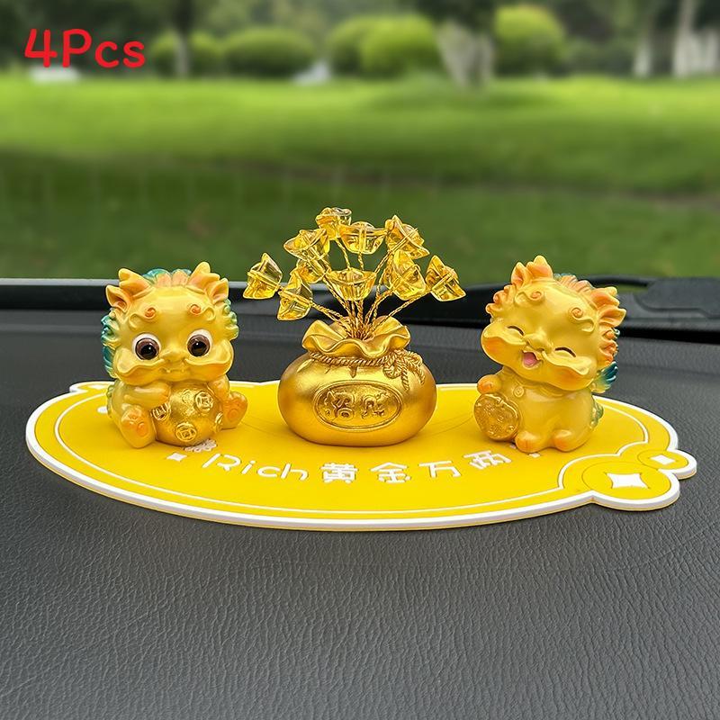 

Car Interior Decor Statue With Lucky Pixiu Resin Creative Gift For Auto Enthusiasts Style A