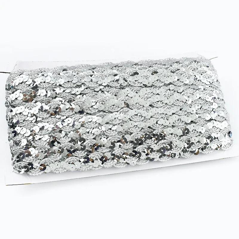 

2/5/10 м Meetee 15 мм Пайеточное кружево Плетеная тесьма Лента Отделка Шитье Одежда Сценическое платье Свадебная тесьма Декор Кружева Тканевые аксессуары 2Meters