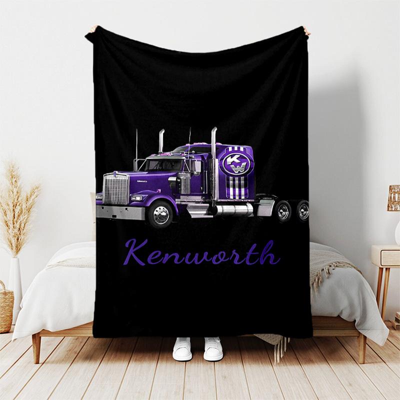 1pc Blanket - Kenworth LOGO Print Design, Lightweight Blanket for Sofa, Bed- Soft &Warm, Gift for All Seasons