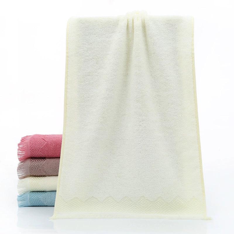 Custom Logo Lint-Free Bamboo Fiber Jacquard Washcloth - Soft, Absorbent, Embroidered Towel