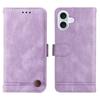 For iPhone 17 Leather Wallet Cases Skin Touch Phone Cover Stand with Strap