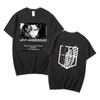 Japanisches Anime T-Shirt Scouting Legion Kleidung Shingeki No Kyojin T-Shirt Attack On Titan Giant Kurzarm-T-Shirt Unisex Damen