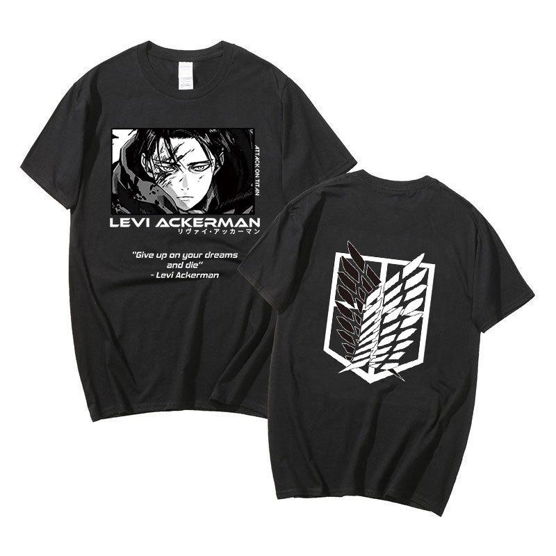 Japanese Anime T Shirt Scouting Legion Clothes Shingeki No Kyojin Tee Shirt Attack On Titan Giant Short-sleeve T-shir Unisex Women