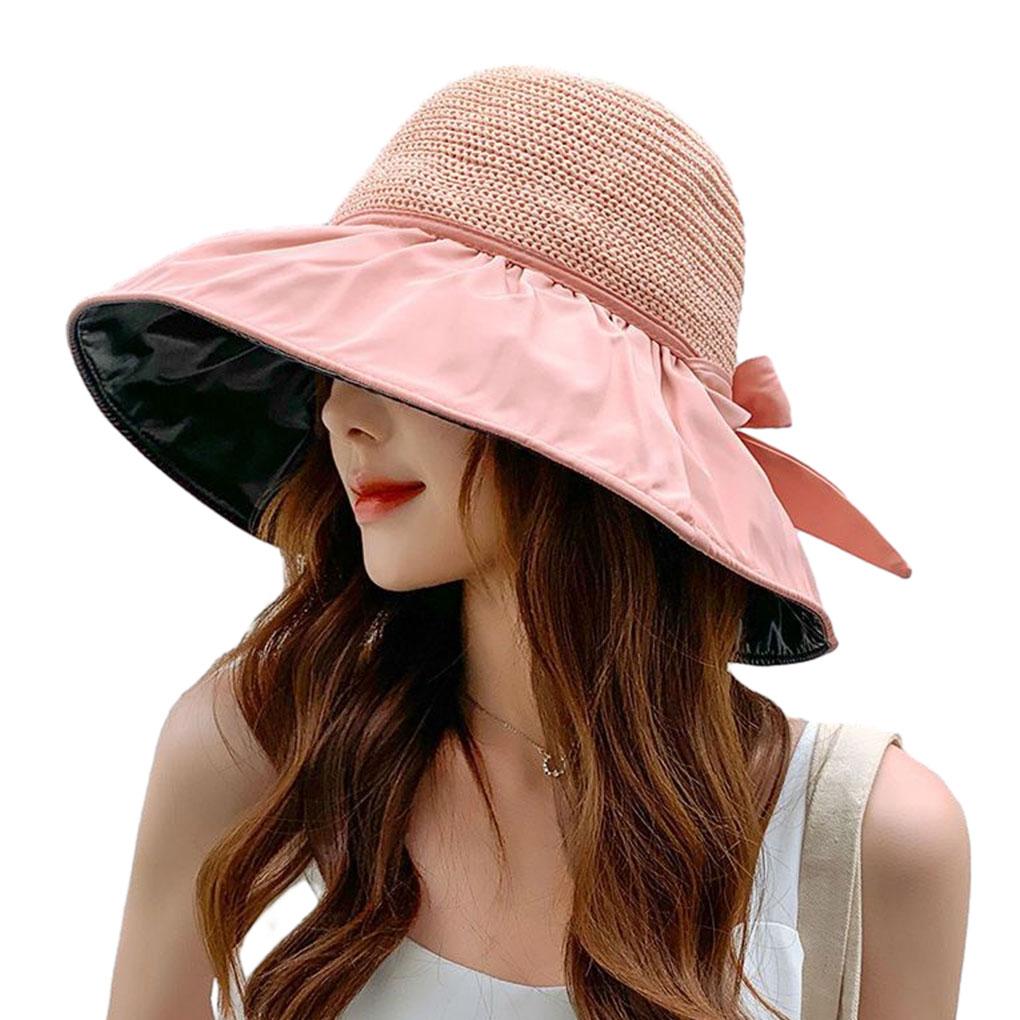 Skin Harmful UV With Anti Ultraviolet Sun Hat With Large Brim On Both Sides In Summer Breathable Sun Hat Bucket Hat