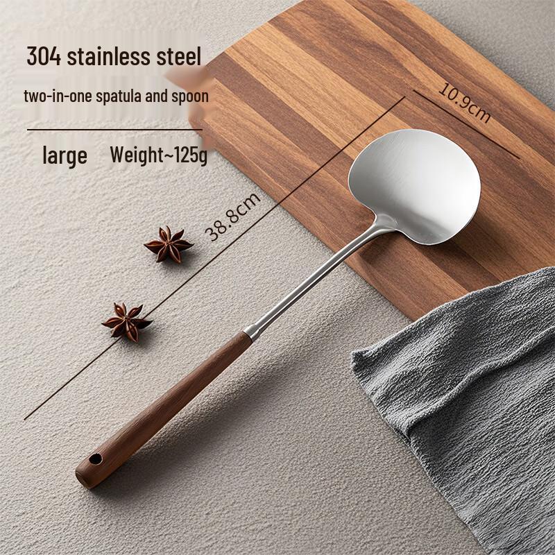 

304 Stainless Steel Mini Spatula Set with Walnut Handle