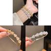 Gold Plated Zirconia Fanshaped Bracelet For Womens Elegant Wear