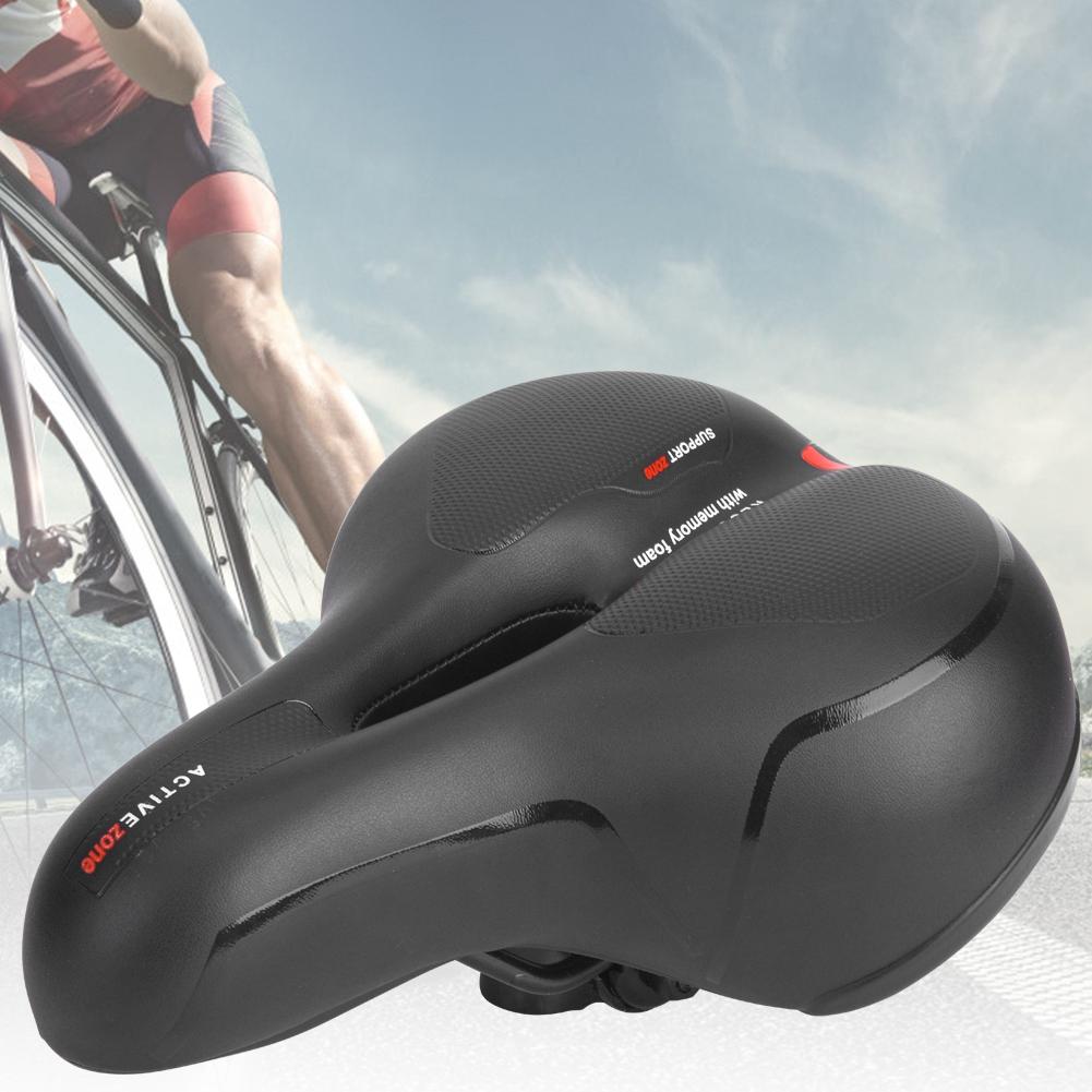 Outdoor Road Mountain Bike Bicycle Soft Thicken Hollow Cycling Saddle Shock Reduction Cushion Pad