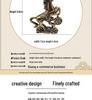 Handmade Brass Chinese Zodiac Horse Figurine: Bring Wealth & Prosperity - Small Home Ornament & Tea Pet Gift