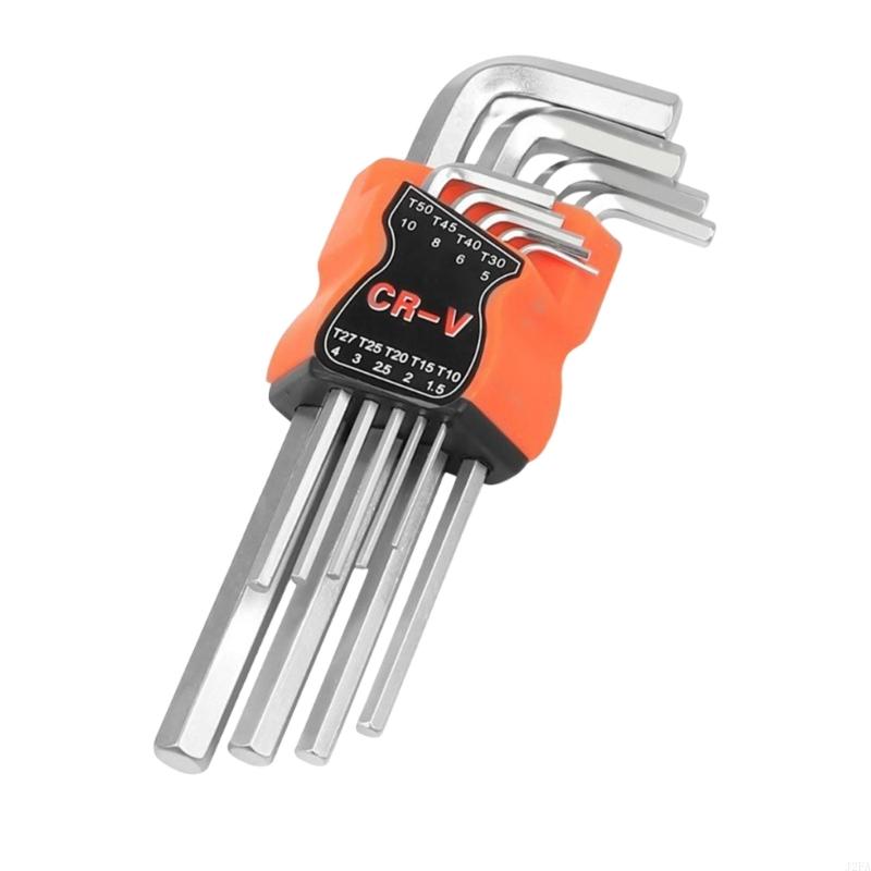 9Pcs Torx L Shaped Wrench Set Corrosion Resistant For Professional Mechanics