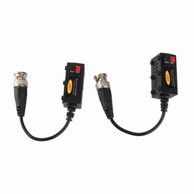 1 pár HD video balun vysílač 8MP 1 kanálový CVI TVI AHD transceiver pro bezpečnostní kamerový systém