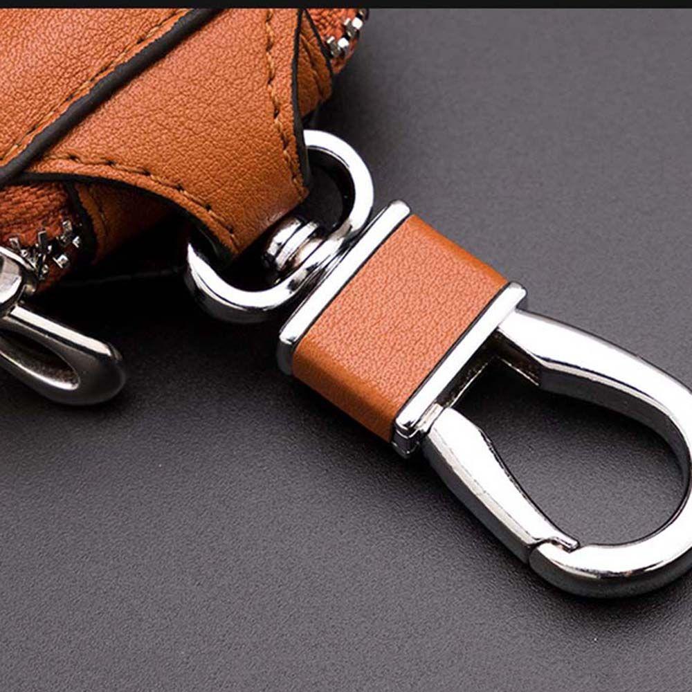 Covers PU Leather With Keyring Keys Organizer Zipper Key Case Bag Car Key Wallets Car Key Case