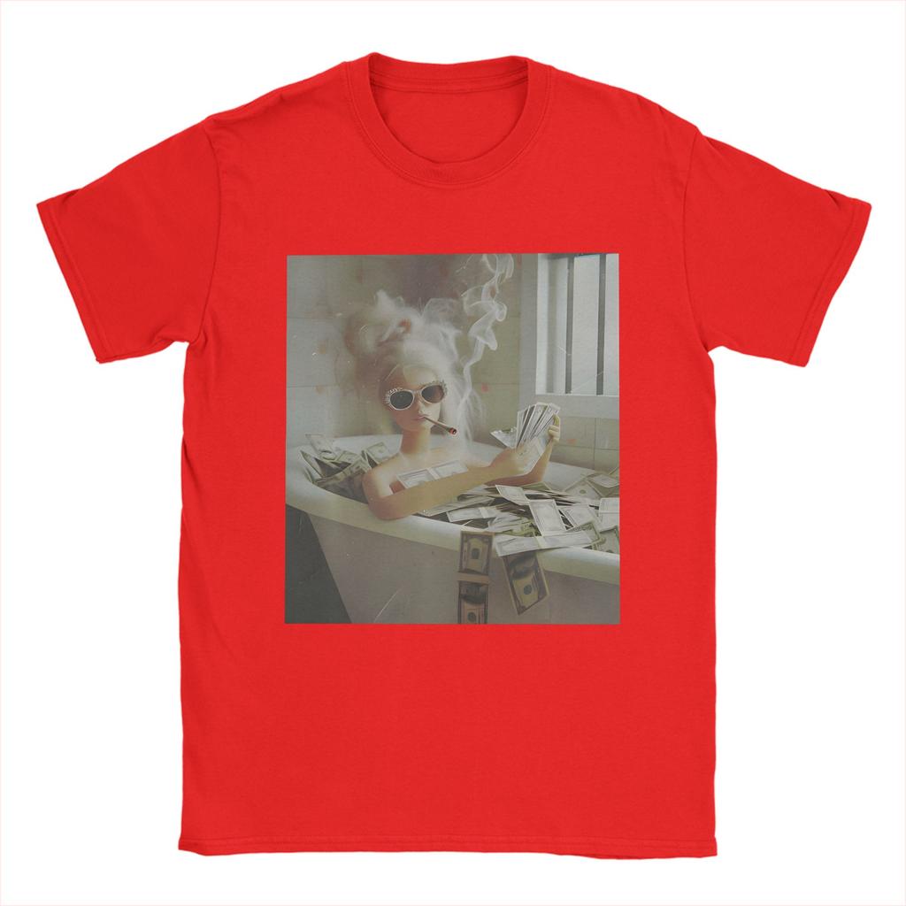 Harajuku TShirt Beach Distressed Doll Face Meme TShirts 100 Cotton Tshirt for Unisex Awesome Cheap Print Short Sleeve Tees