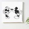 Disney Mickey Mouse Art 15cm x Made in Stylish Interior Living Room Minnie Mouse Monochrome Fabric Panel, 15cm, Small, Japan, Poster, Decor, Decor,