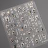 1 PCS 5D Glitter Light Pink Begonia Flower Nail Art Sticker Exquisite Design High Quality Decorative Decal Nail Sticker