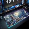 dan heng Mouse Pad RGB Gaming Mousepad Big LED Pad PC Desk Mat Luminous Mouse Pad Large Keyboard Mats Table Rug With Backlit