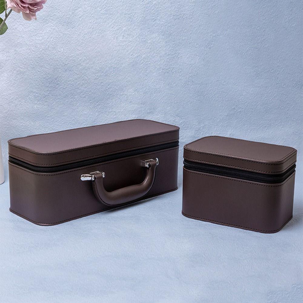 Vintage Wristwatch Holder PU Leather Bracelet Storage Boxes Watch Display Box Jewelry Storage