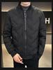 Di Yu Shen Long Men's Winter Baseball Collar Down Jacket - Thick, Warm, White Duck Down Casual Outerwear for Cold Protection