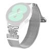 For Gabb Watch 3 Watch Band Silver Stainless Steel Crown Clasp Milanese Wrist Strap