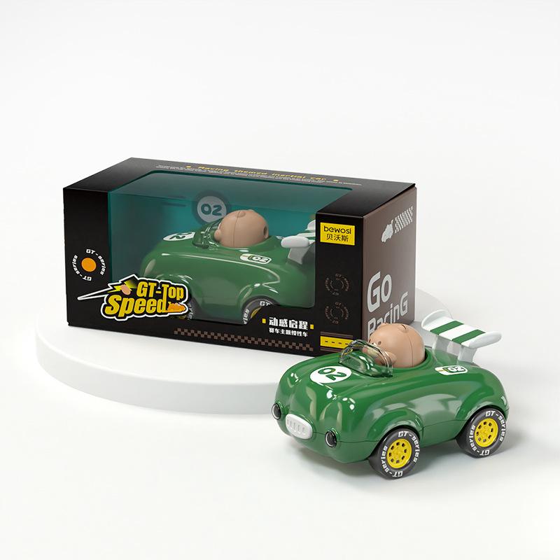 

Детская инерционная машина с фарами, гоночный автомобиль для медведя, загорится, модель игрушечной машинки для мальчиков и девочек 13.49 зелёный