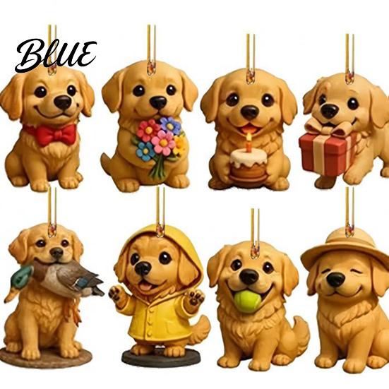 Holiday Countdown Blind Acrylic Ornaments Calendar with Christmas Advent Box 2026 24 Dog 2D Flat