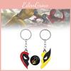 Keychain Wolverine Deadpool A Pair Heart Shaped Decorate Gift Friend