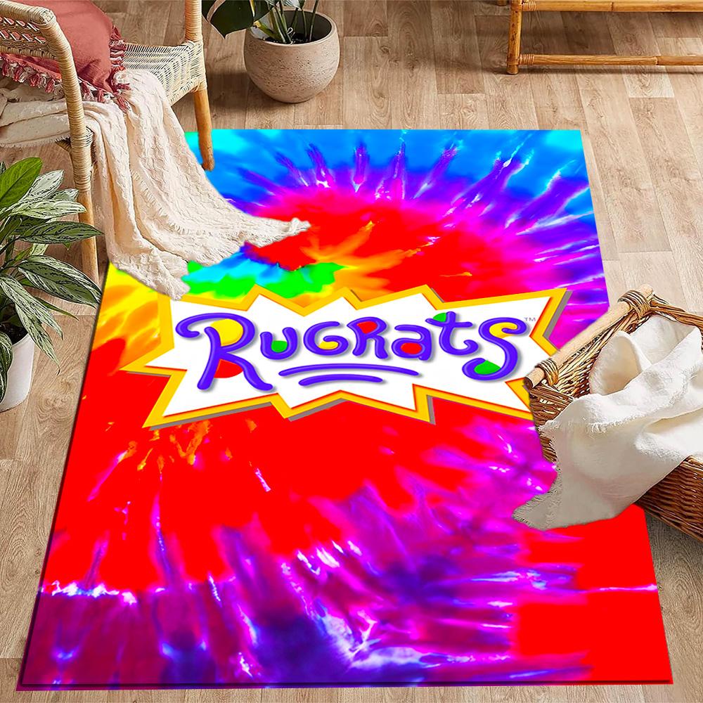 Rugrats: Playtime Chaos Themed Anti-Slip Rugs - Polyester Home Decor, Suitable for Bedrooms, Living Rooms, Doorways, Studios, and Decorations