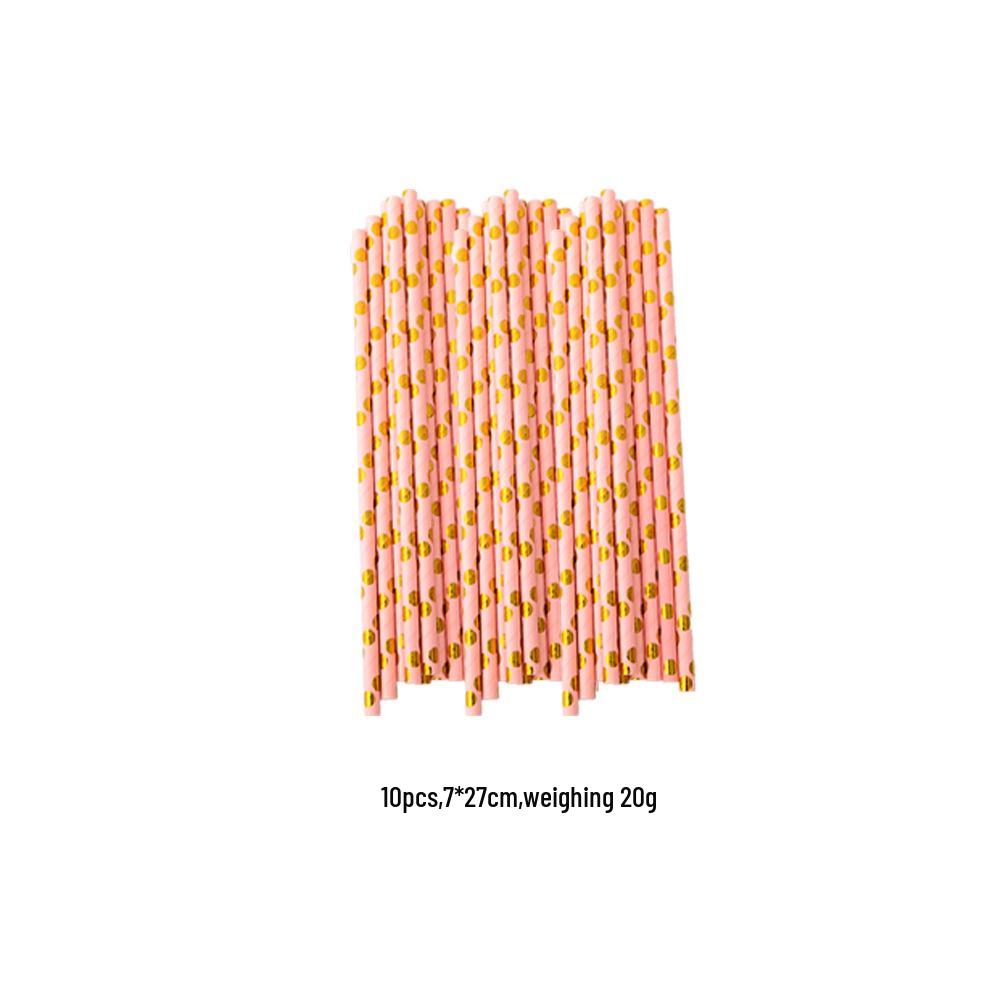 Multi-color Hot-Stamped Party Paper Tableware Set: Plates, Cups & Napkins