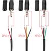 1Pcs 2/3/4Pins Mono Stereo AUX Connector 2.5mm/3.5mm DIY Audio Extension Wire  AUX Extension