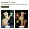 Solar Little Cat Lamp Resin Cat Garden Statue Creative Cute Mini Cat Outdoor Lantern Solar Outdoor Statue Light for Yard Balcony