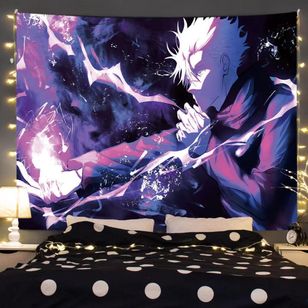 Tapiz de Personaje de Anime 1 ud. Tela de Fondo Decoración Tela Colgante Tela de Pared Diseño Tapiz apto para Sala de Estar Dormitorio Espacio4