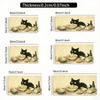 Black Cat Noodle TCG Playmat Mouse Pad Playmat 24"X14" MTG TCG Office Desk Mat for Work Game PC Laptop Rug Carpet MousePad