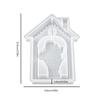 WTEMPO DIY Christmas Santa Claus Pattern House Design Mold Epoxy Resin Mold Scented Gypsum Display Stand Making Mold Hanging Pendent Silicone Mold
