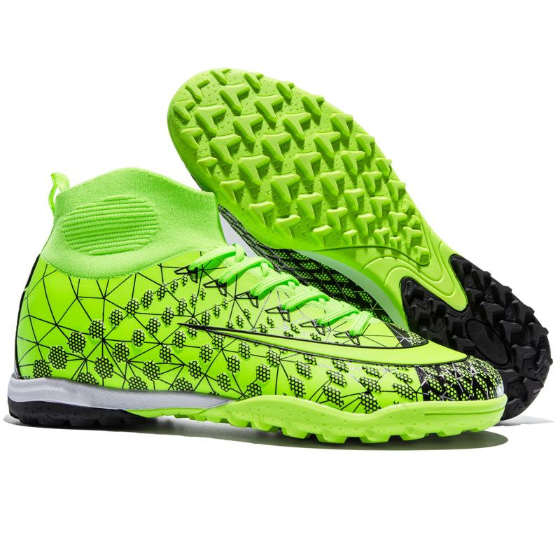 New High-top Sports Football Shoes Men's and Women's Youth Long Nails Broken Nails Professional Game Football Shoes
