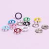 200Pcs Metal Prong Snap Button Kit Hollow Press Stud Fasteners with Pliers Tool Set for Clothes Jeans Bags DIY Sewing Craft