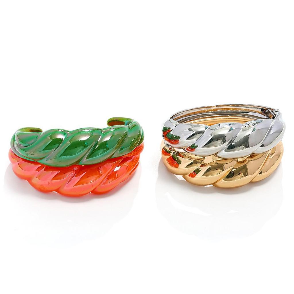 European & American Bestseller: Croissant Design Candy Color Women's Fashion Street Style Bracelet