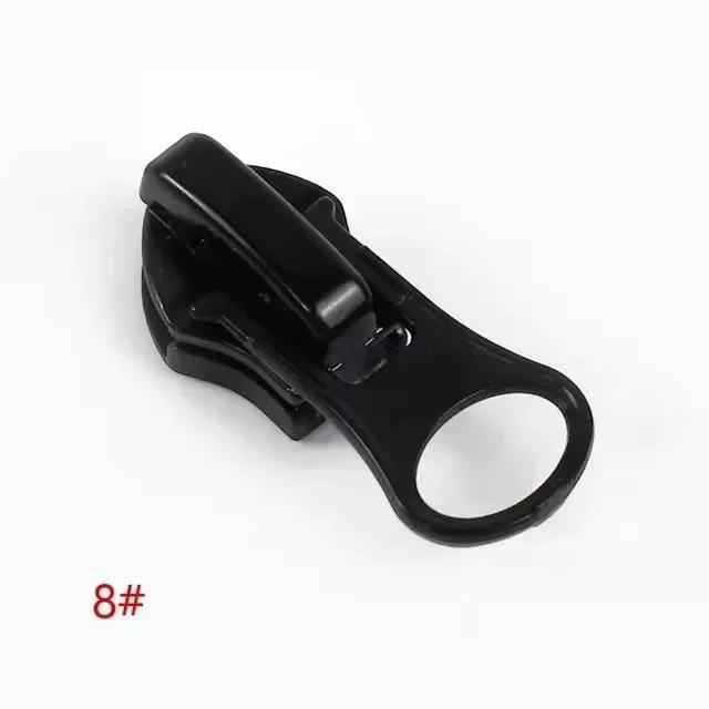 10/30Pcs 3# 5# 8# 10# Nylon Zip Slider Puller Reversed Zipper Head for Invisible Waterproof Zippers Garment Sewing Accessories