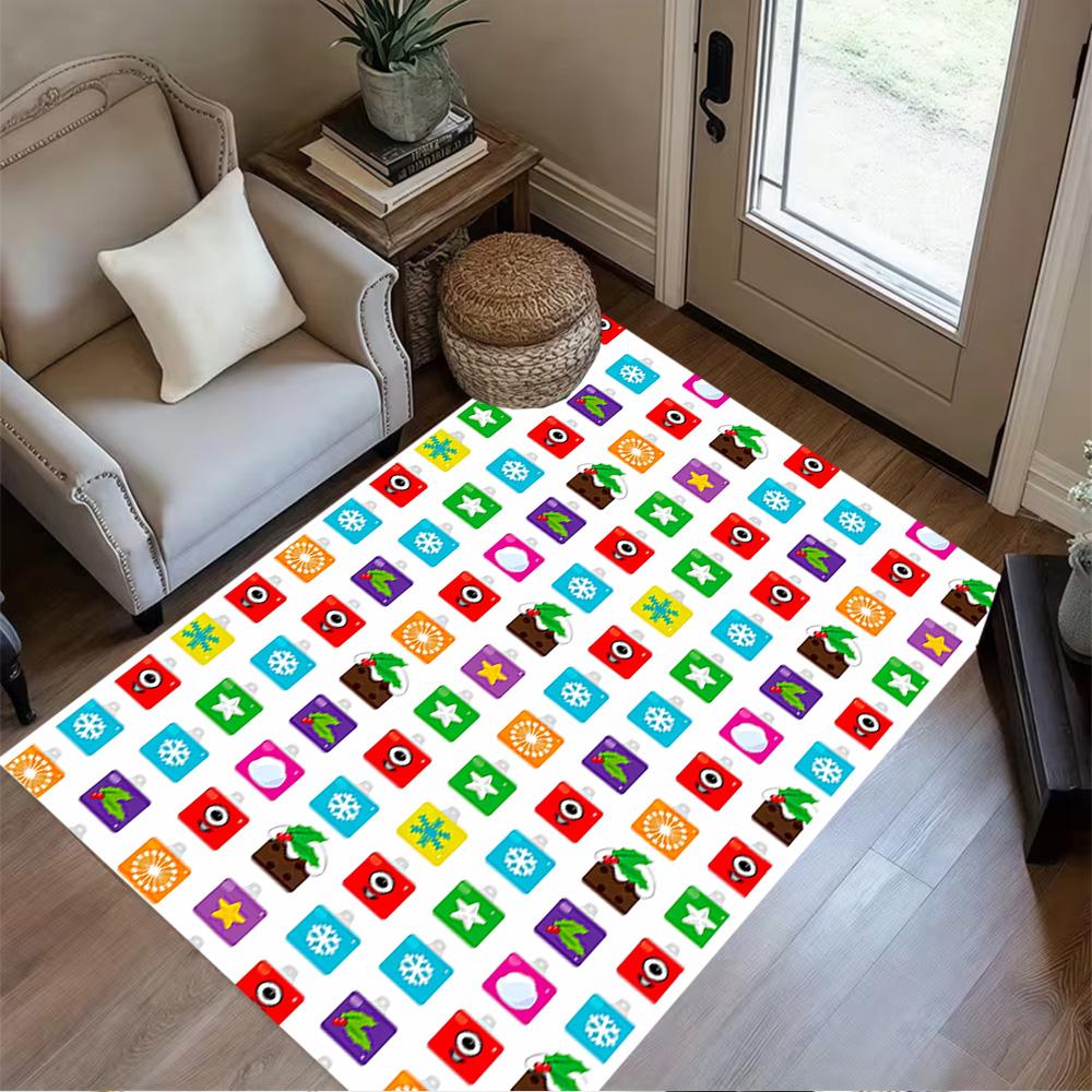 Tappeto Avventura Blocchi Numerici Adatto per Camere dei Bambini Arredare stanza Soggiorni Studio Tappeto Antiscivolo Ufficio Decorazione Casa