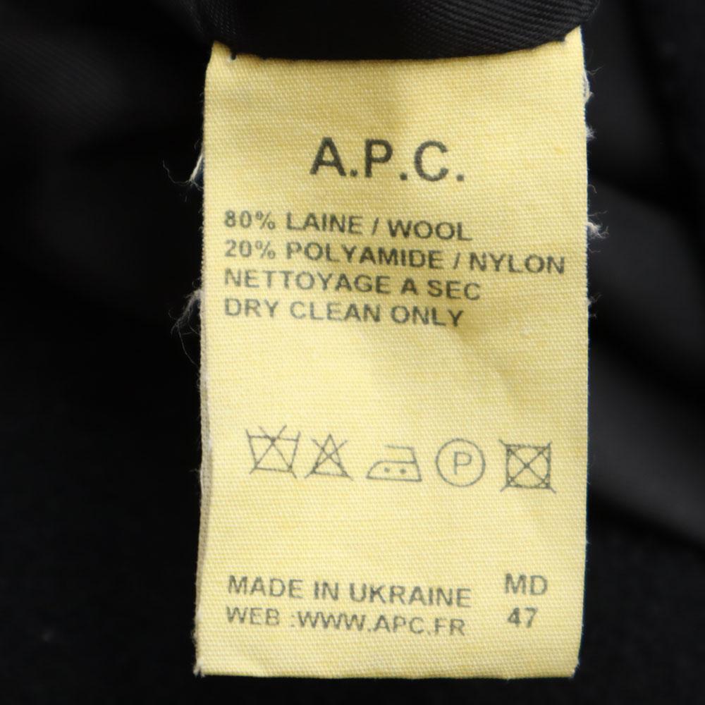 A.P.C. 90s Made In Ukraine Wool Coat 38 Black Women Used