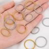 2pcs Stainless Steel Closed Ring Round Twisted Circles Ear Wire Hoops Pendant Connectors for DIY Jewelry Earring Making Findings