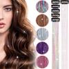 Highlights Clip Clip in Hair Extensions Colored Fairy Hair Hair Highlights Shiny Synthetic Hair Extension Clip