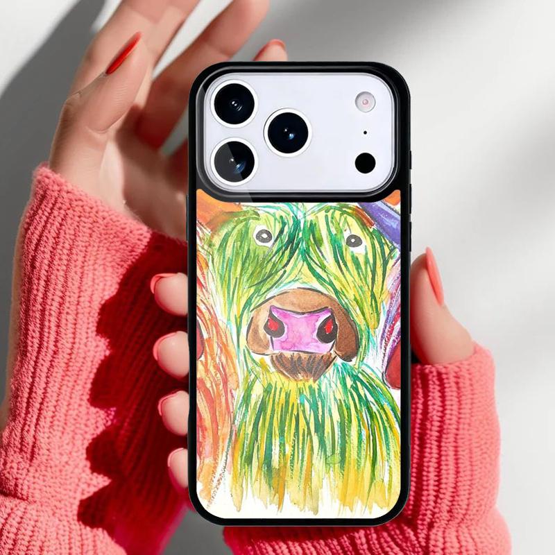 Hochlandrinder Handyhülle für iPhone 17 16 15 14 13 Pro Max Rückabdeckung für 12 11 Pro Hülle