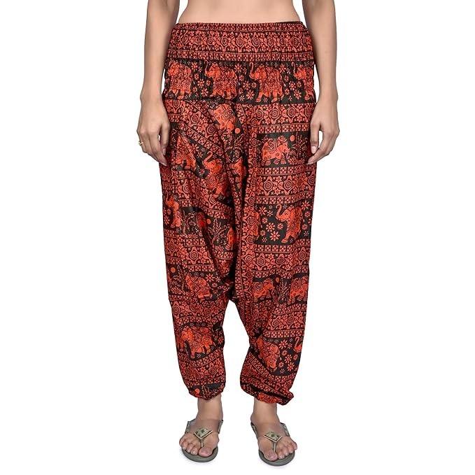 Summer Loose Baggy Yoga Pant Trouser Women Party Wear Cotton Harem Pants Dress S