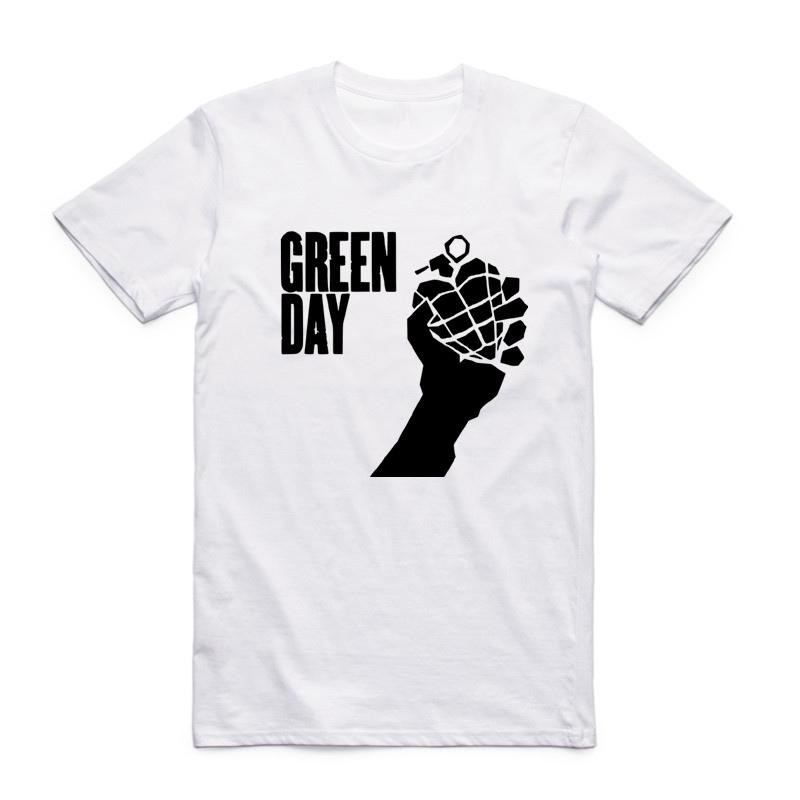 

Asian Size Printing Rock Hip Hop Music Band Green Day T-shirt Summer Casual O-Neck Short Sleeves Polyester T-shirt HCP4075 4XL